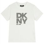 Boys White Logo T-Shirt, 1, hi-res