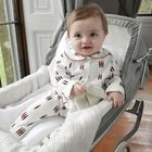 Baby White Printed Babygrow, 1, hi-res