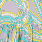 Girls Purple, Yellow, Green & White Sleeveless Dress, 1, hi-res