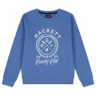 Boys Blue Logo Sweatshirt, 1, hi-res