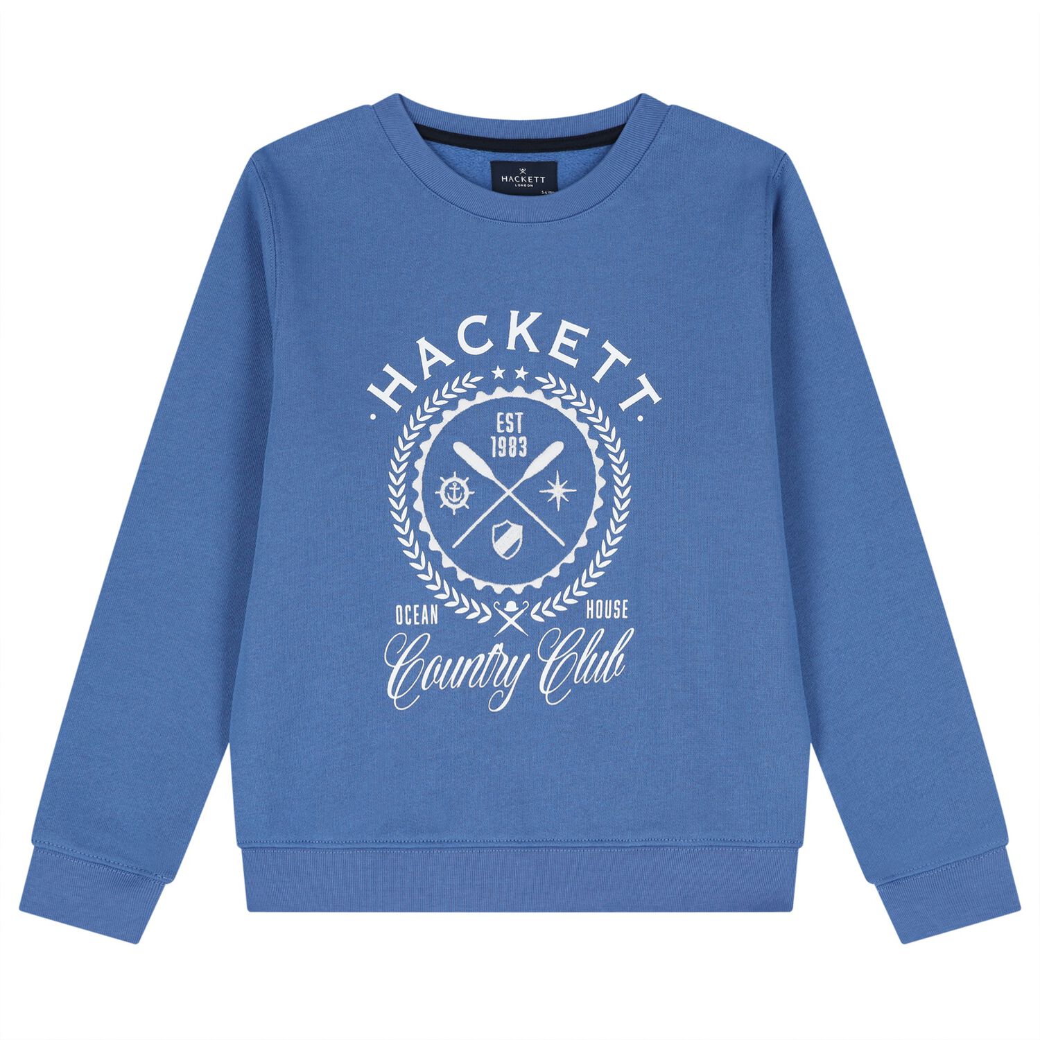 Boys Blue Logo Sweatshirt, 1, hi-res