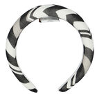 Girls Black & White Zigzag Headband, 1, hi-res