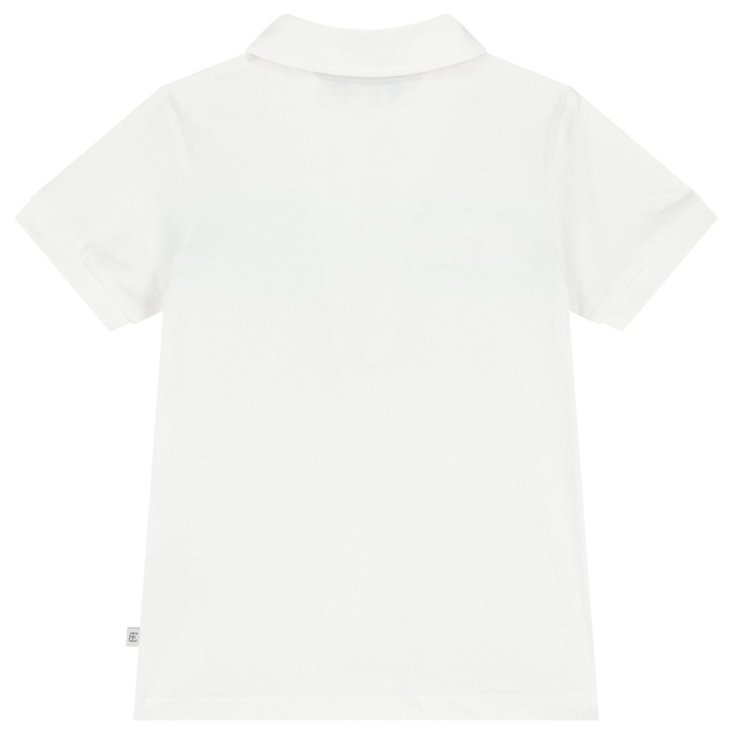 Younger Boys White Logo Polo Shirt, 1, hi-res image number null