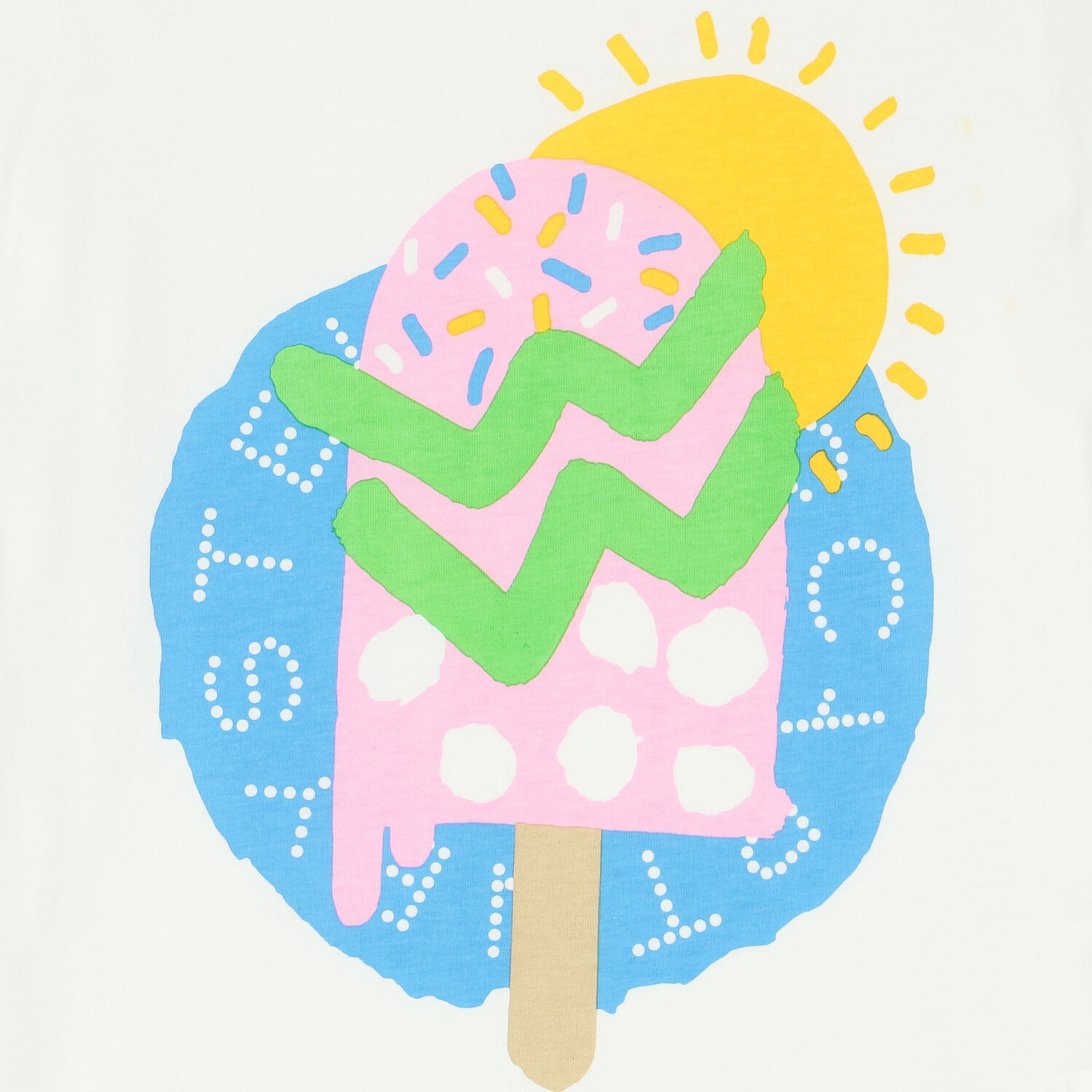 Girls Ivory Pop-Sickle T-Shirt, 1, hi-res
