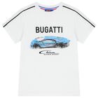 Boys White & Blue Logo T-Shirt, 2, hi-res