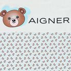 Baby Boys White & Blue Logo Blanket, 2, hi-res