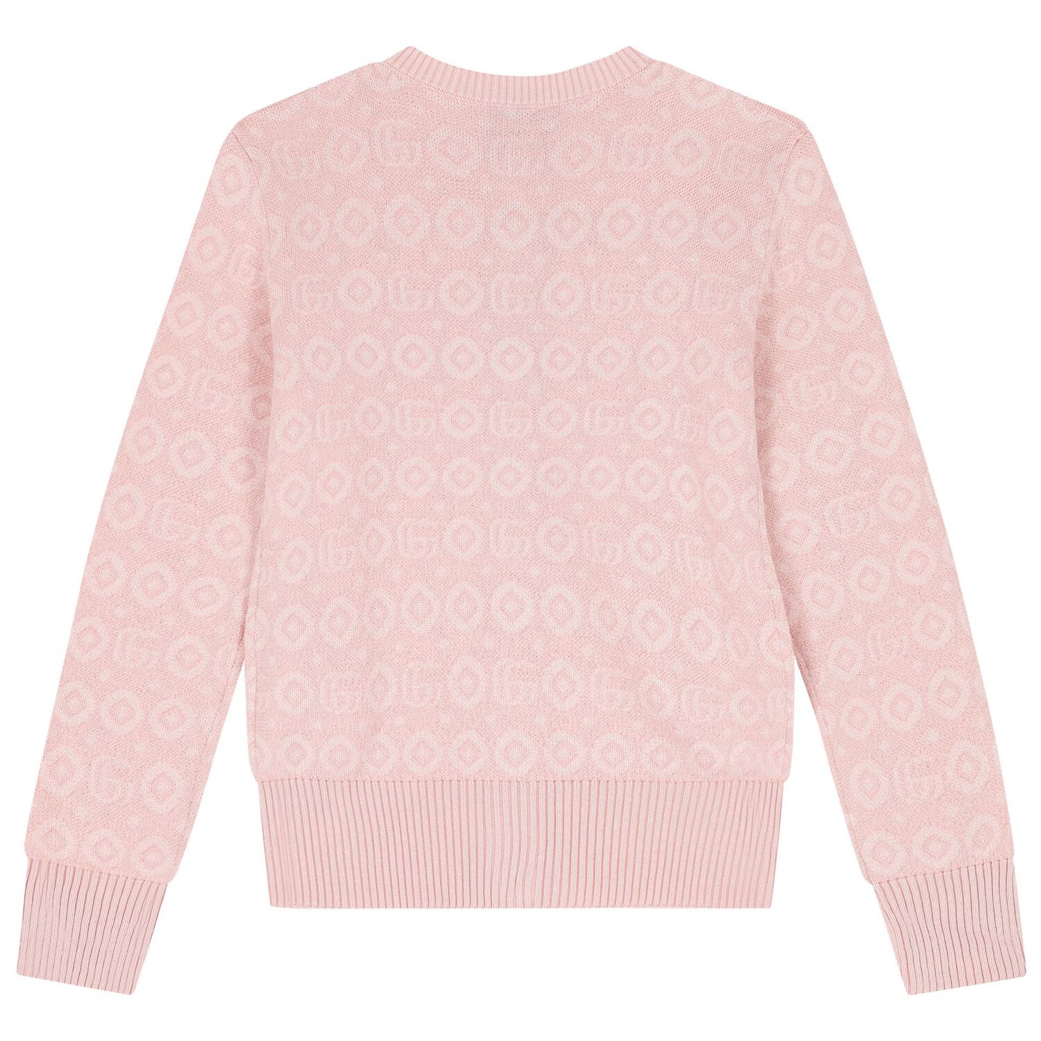 Girls Pink Logo Cardigan, 1, hi-res