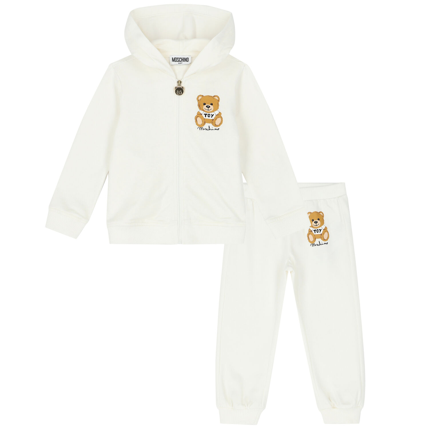 Ivory Teddy Logo Tracksuit, 2, hi-res