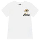 White Teddy Bear Logo T-Shirt, 1, hi-res