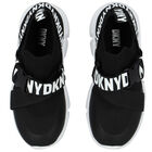 Black Logo Trainers, 1, hi-res