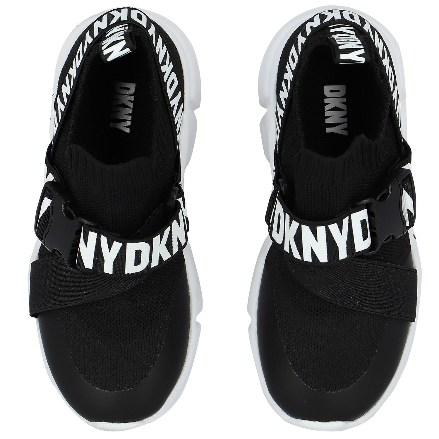 Black Logo Trainers, 1, hi-res