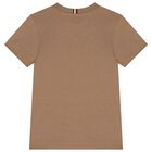 Boys Brown Logo T-Shirt, 3, hi-res