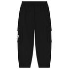 Boys Black Logo Joggers, 1, hi-res