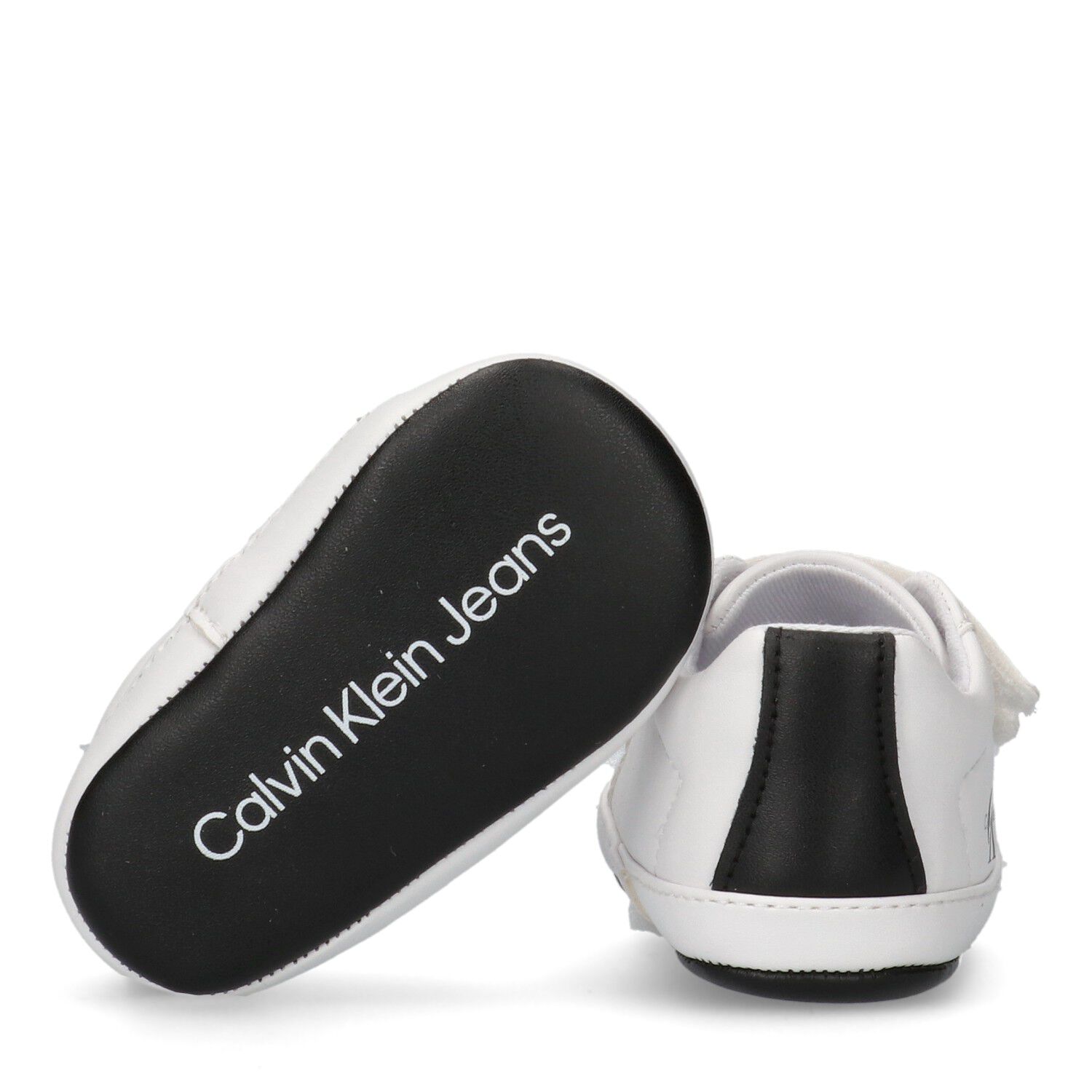 White Logo Baby Pre Walker Shoes, 1, hi-res