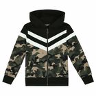Boys Camouflage Hooded Top, 1, hi-res