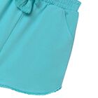 Girls Aqua Fringe Shorts, 4, hi-res