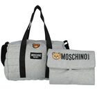 Grey Teddy Logo Baby Changing Bag, 4, hi-res
