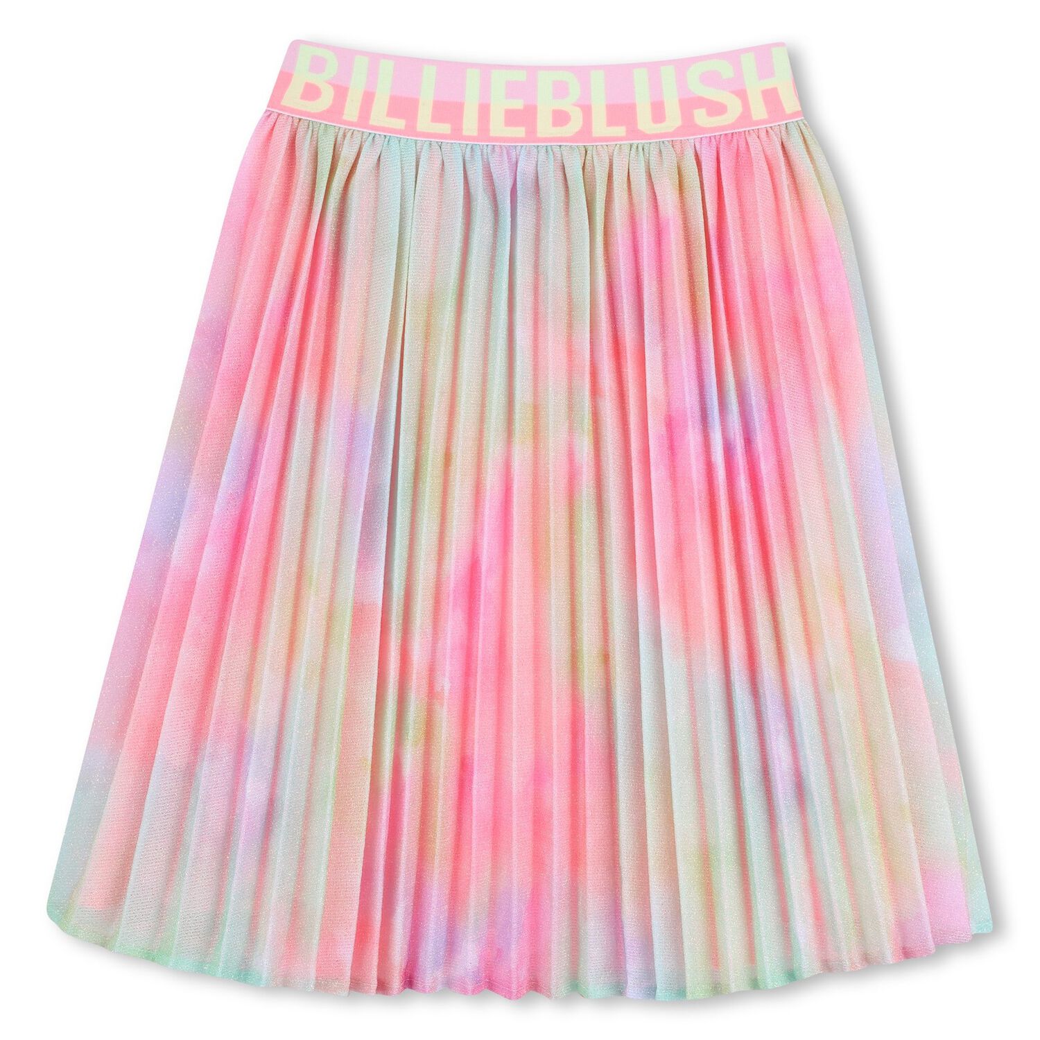Girls Multi-Coloured Logo Pleated Skirt, 1, hi-res