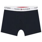 Boys Burgundy & Navy Blue Boxer Shorts (7-Pack), 1, hi-res