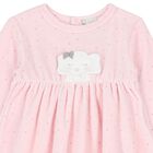 Baby Girls Pink Elephant Dress Set, 1, hi-res