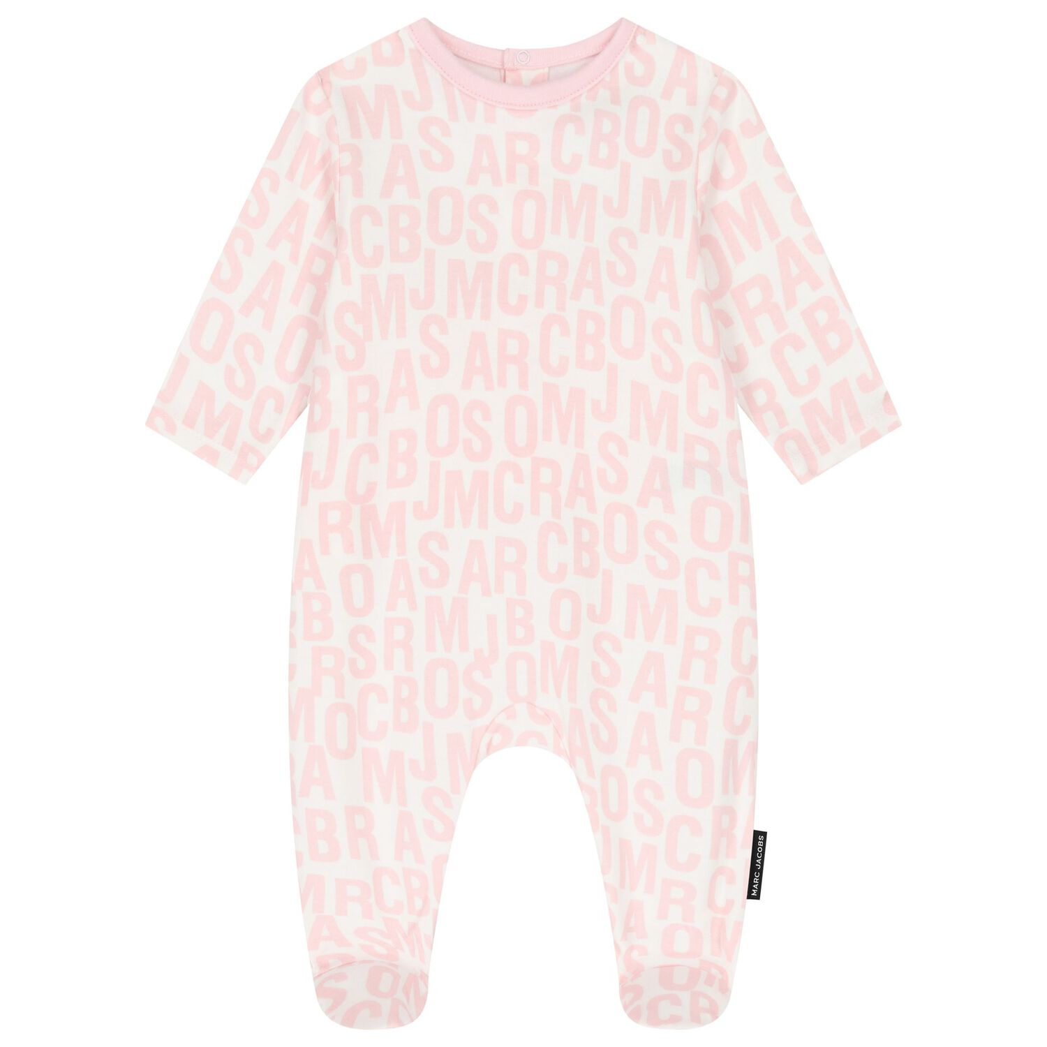 Baby Girls Ivory & Pink Logo Babygrow Gift Set, 1, hi-res