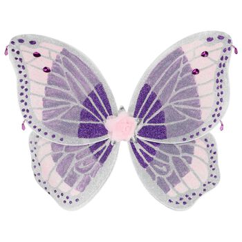 Girls Purple Wings & Wand Set