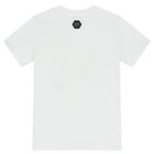 Boys White Logo T-Shirt, 2, hi-res