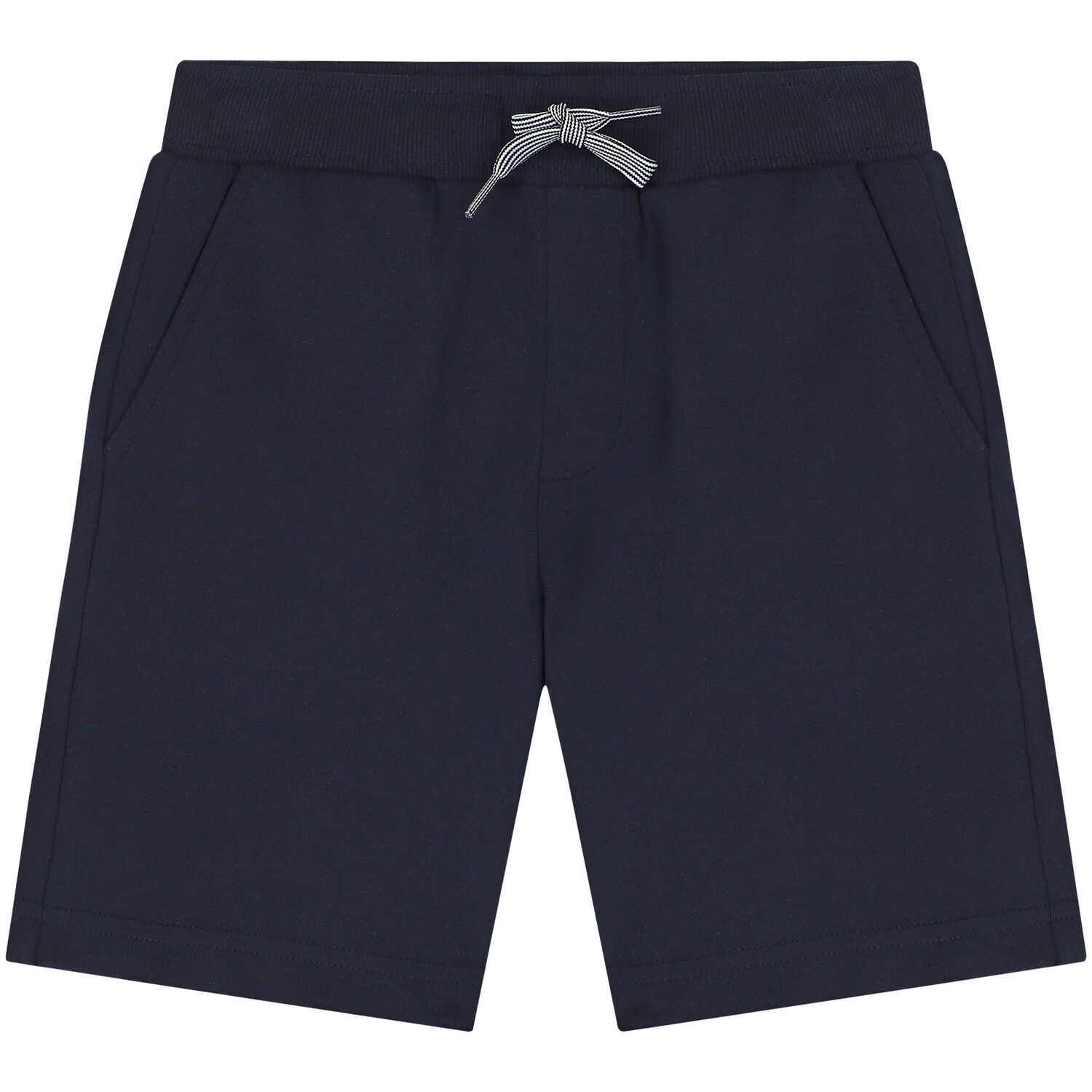 Boys White & Navy Striped Shorts Set, 2, hi-res image number null