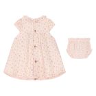 Baby Girls Pink Floral Dress Set, 1, hi-res