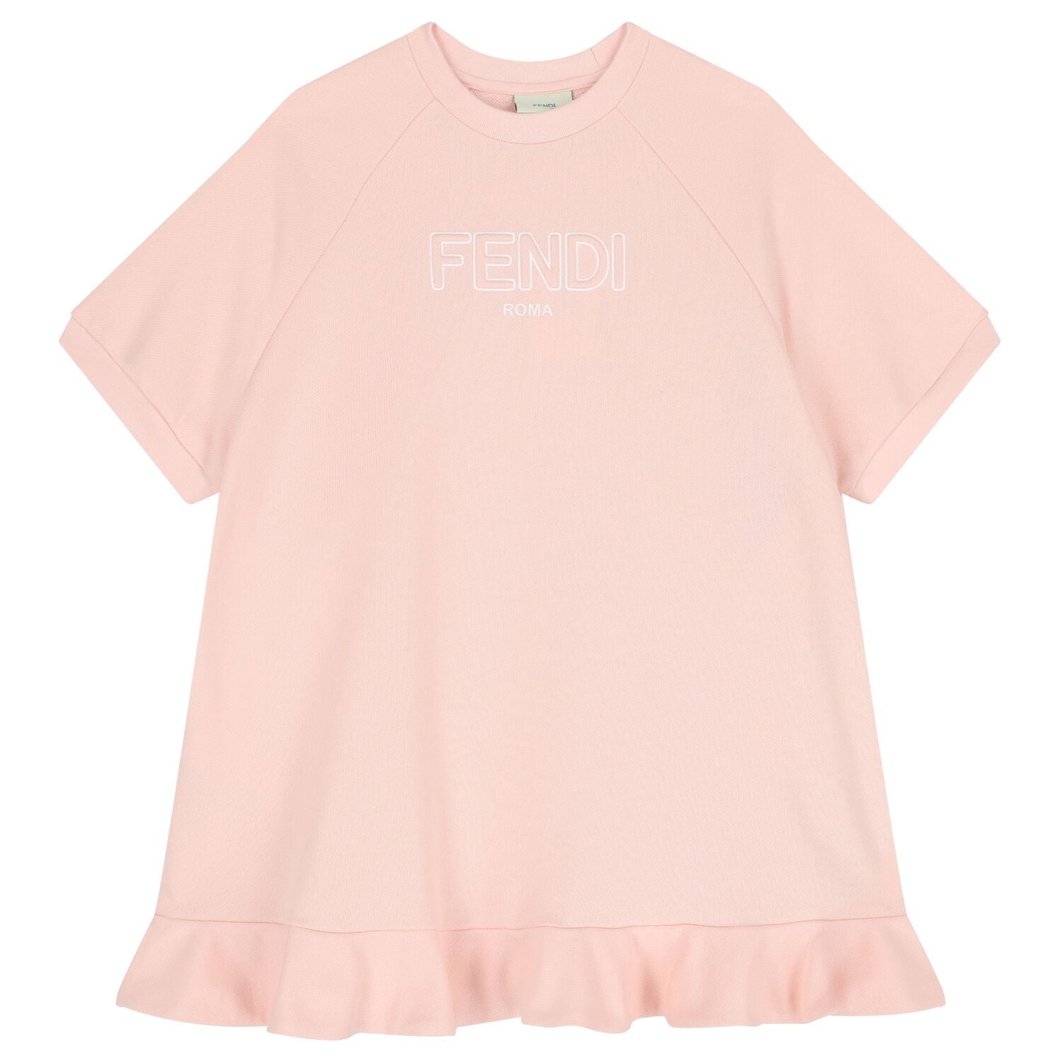 Girls Pink Logo Dress, 1, hi-res