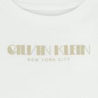 Girls White Logo Long Sleeve Top, 1, hi-res