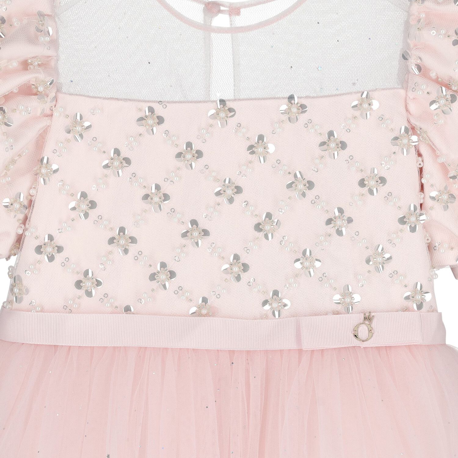 Girls Sofy Pink Sequin Tulle Dress, 1, hi-res