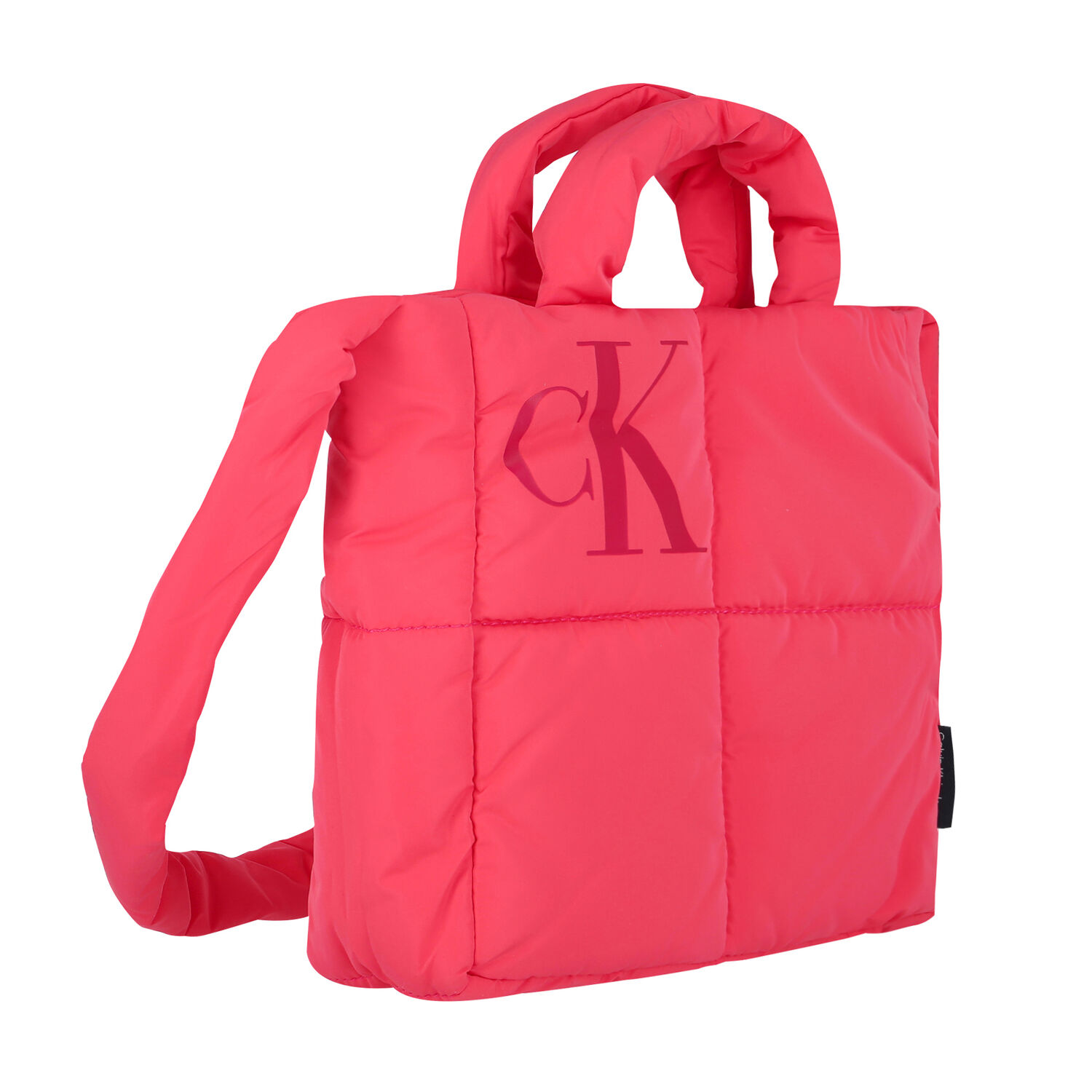 Girls Pink Logo Puffer Crossbody Bag, 1, hi-res