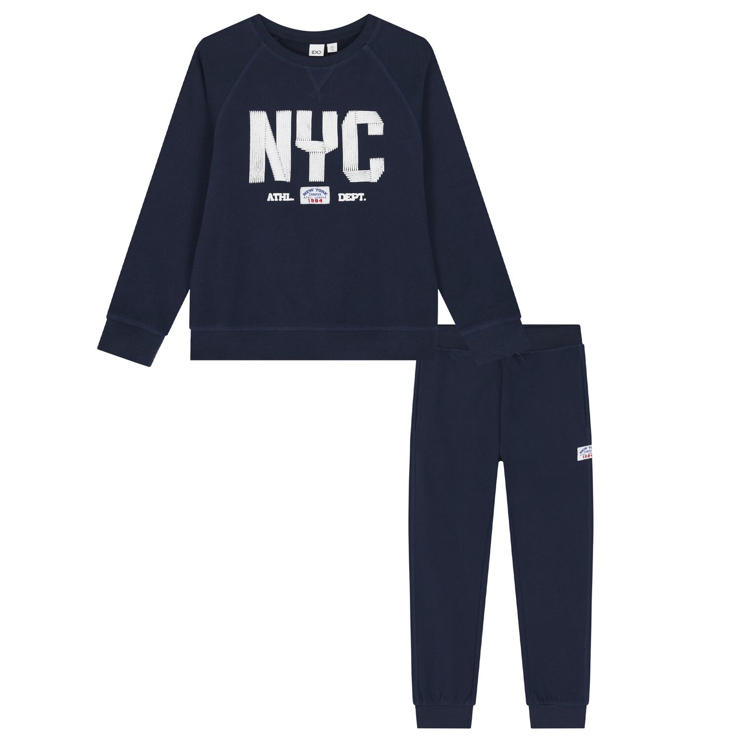 Boys Navy Blue Tracksuit, 1, hi-res