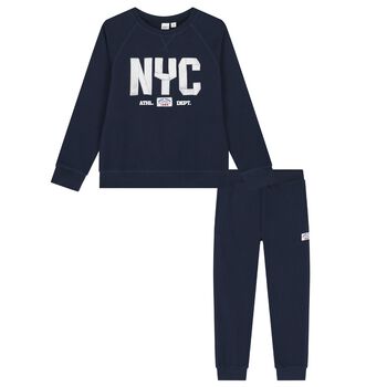 Boys Navy Blue Tracksuit