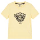 Boys Yellow & Grey Logo Shorts, 1, hi-res