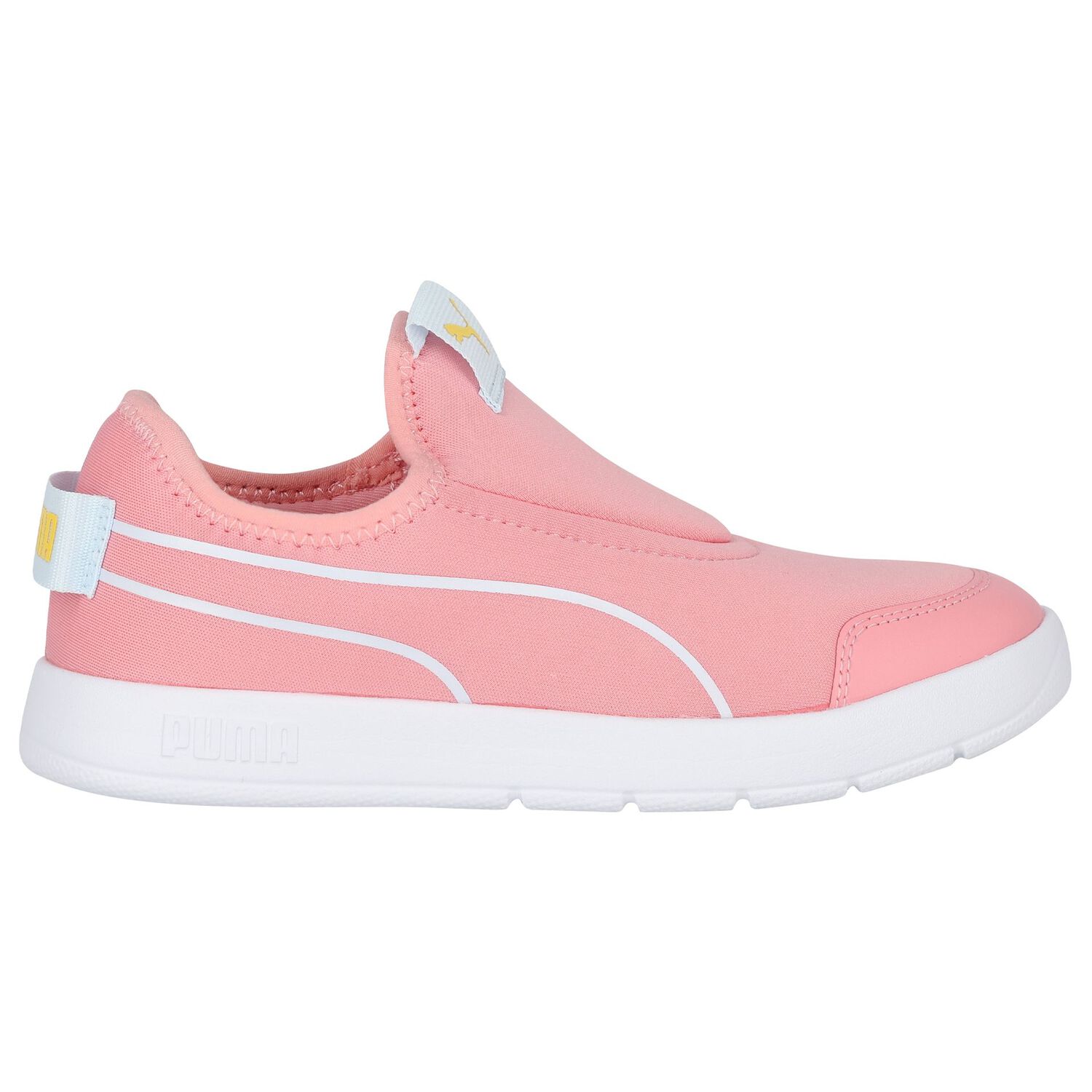 Girls Pink Courtflex v3 Slip On Trainers, 1, hi-res