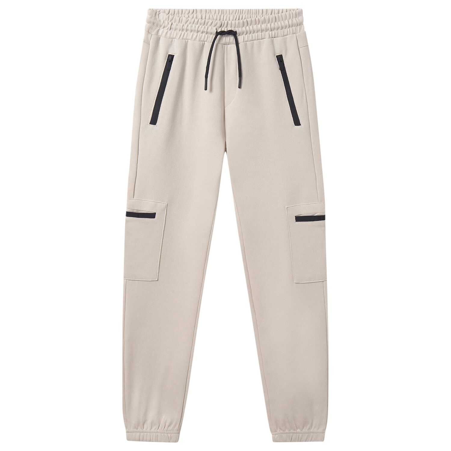 Boys Beige Cargo Style Joggers, 1, hi-res