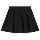 Girls Black Teddy Bear Logo Skirt , 3, hi-res