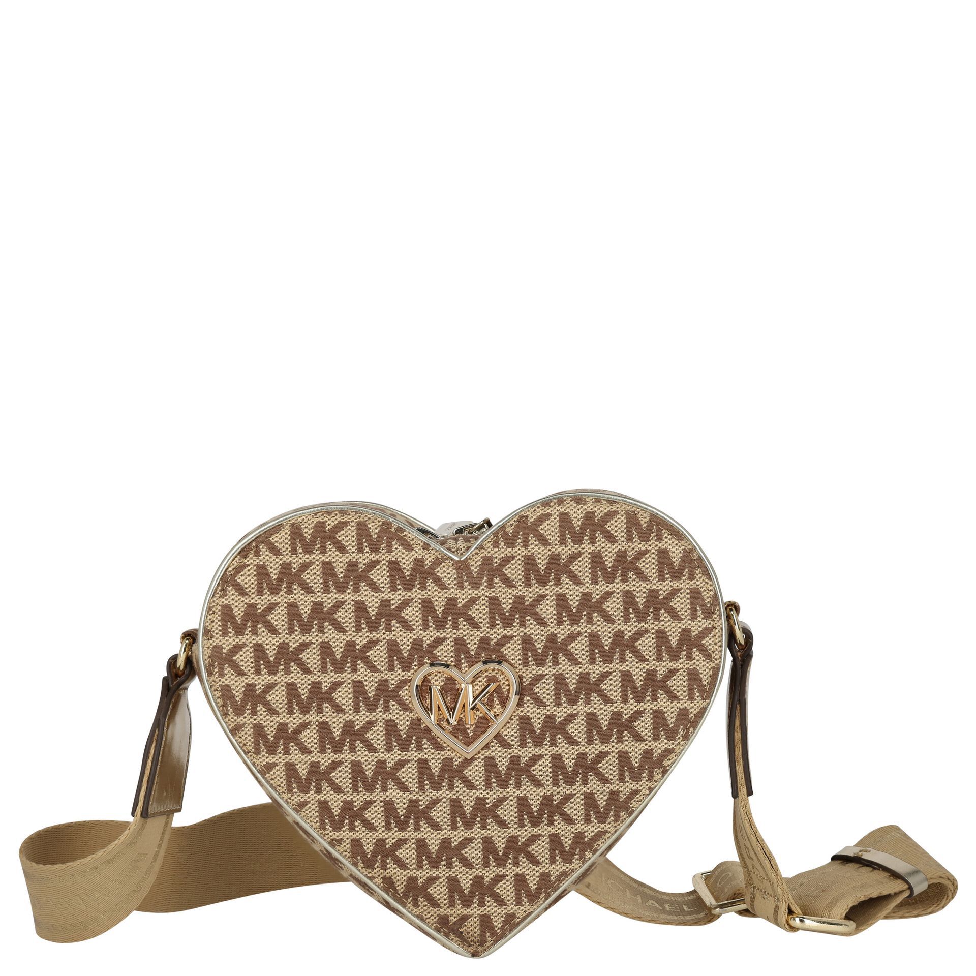 MICHAEL KORS Girls Gold Heart Logo Hand Bag Junior Couture UK