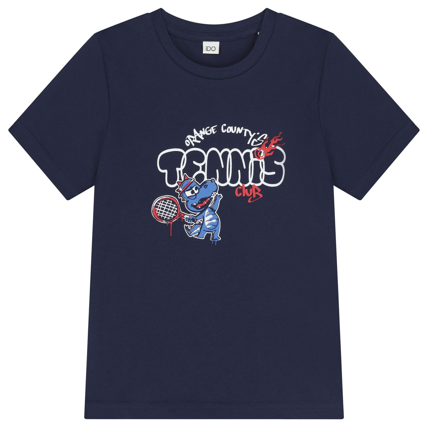 Boys Navy Blue & Red Shorts Set, 2, hi-res