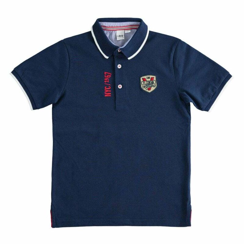 Boys Navy Polo Shirt, 1, hi-res image number null