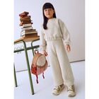 Girls Beige Teddy Bear Tracksuit, 1, hi-res
