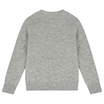 Grey Cotton Logo Sweatshirt