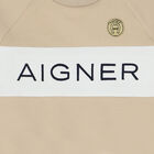 Younger Boys Beige Logo Sweatshirt, 1, hi-res