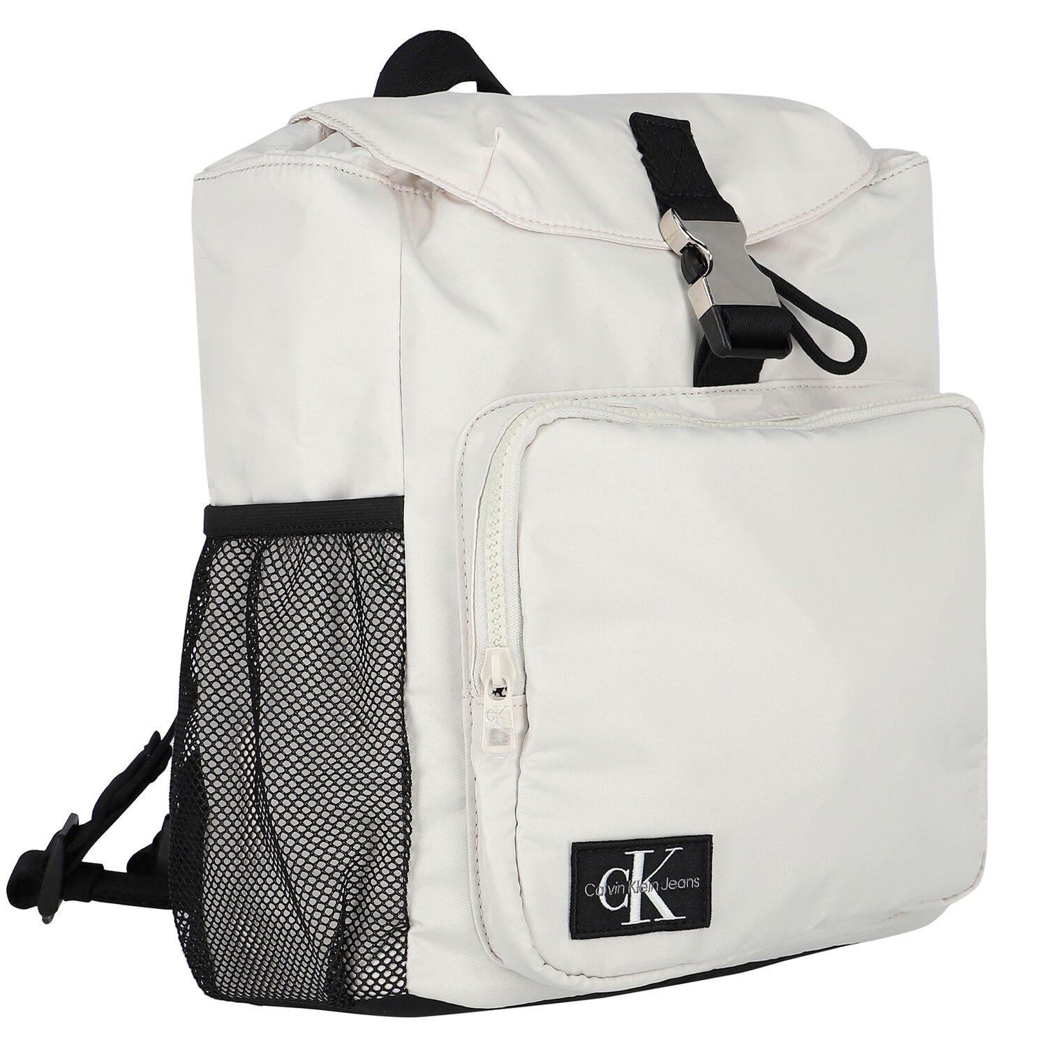 Ivory & Black Logo Backpack, 1, hi-res