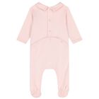 Baby Girls Pink Tiger Babygrows ( 2 Pack ) , 1, hi-res
