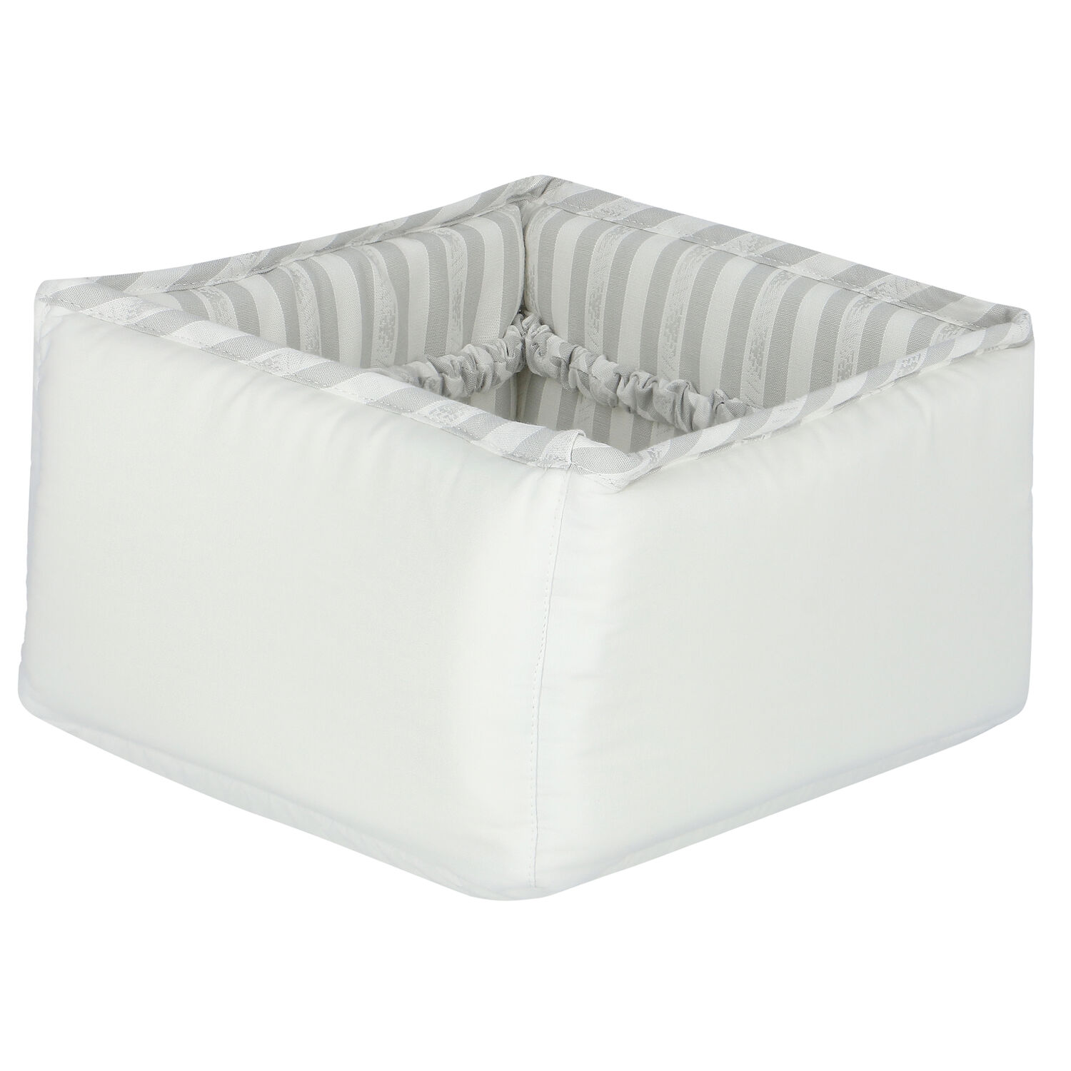 White & Grey Baby Accessory  Basket, 3, hi-res image number null