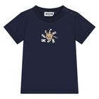 Younger Navy Blue Teddy Bear Logo T-Shirt, 2, hi-res