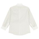 Boys White Logo Shirt, 1, hi-res